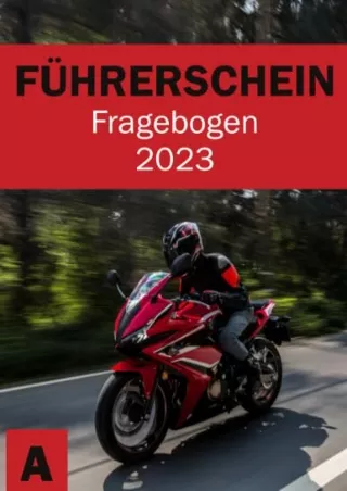 [PDF] DOWNLOAD Führerschein Fragebögen - Fahrschule Prüfungsbögen - Führerschein Klasse A,