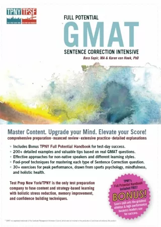 [READ DOWNLOAD] Full Potential GMAT Sentence Correction Intensive