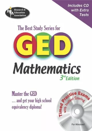 $PDF$/READ/DOWNLOAD GED® Mathematics w/ CD-ROM (GED® Test Preparation)