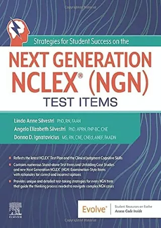 [PDF READ ONLINE] Strategies for Student Success on the Next Generation NCLEX® (NGN) Test Items