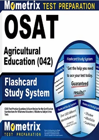READ [PDF] OSAT Agricultural Education (042) Flashcard Study System: CEOE Test Practice