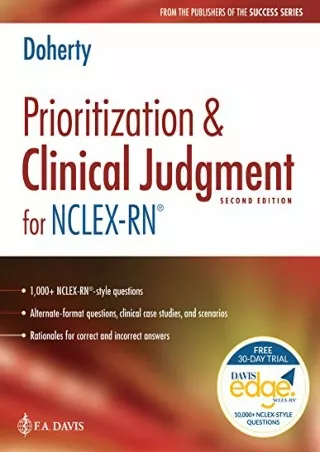 Read ebook [PDF] Prioritization & Clinical Judgment for NCLEX-RN®