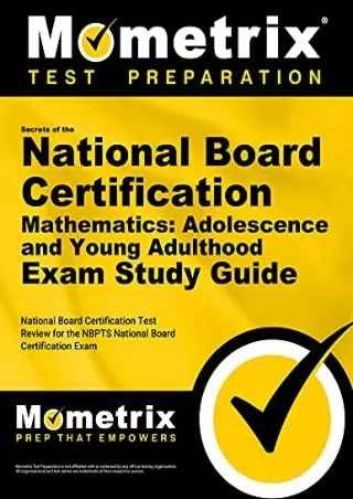 $PDF$/READ/DOWNLOAD Secrets of the National Board Certification Mathematics: Adolescence and Young