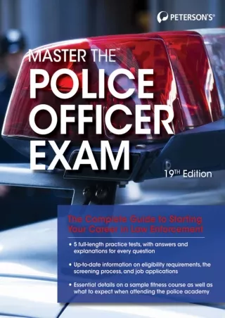 [PDF READ ONLINE] Master the Police Officer Exam