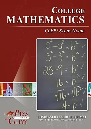 $PDF$/READ/DOWNLOAD College Mathematics CLEP Test Study Guide