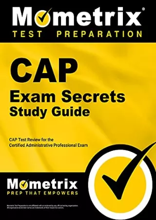 PDF/READ CAP Exam Secrets Study Guide: CAP Test Review for the Certified Administrative
