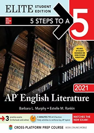 $PDF$/READ/DOWNLOAD 5 Steps to a 5: AP English Literature 2021 Elite Student edition (5 Steps To A