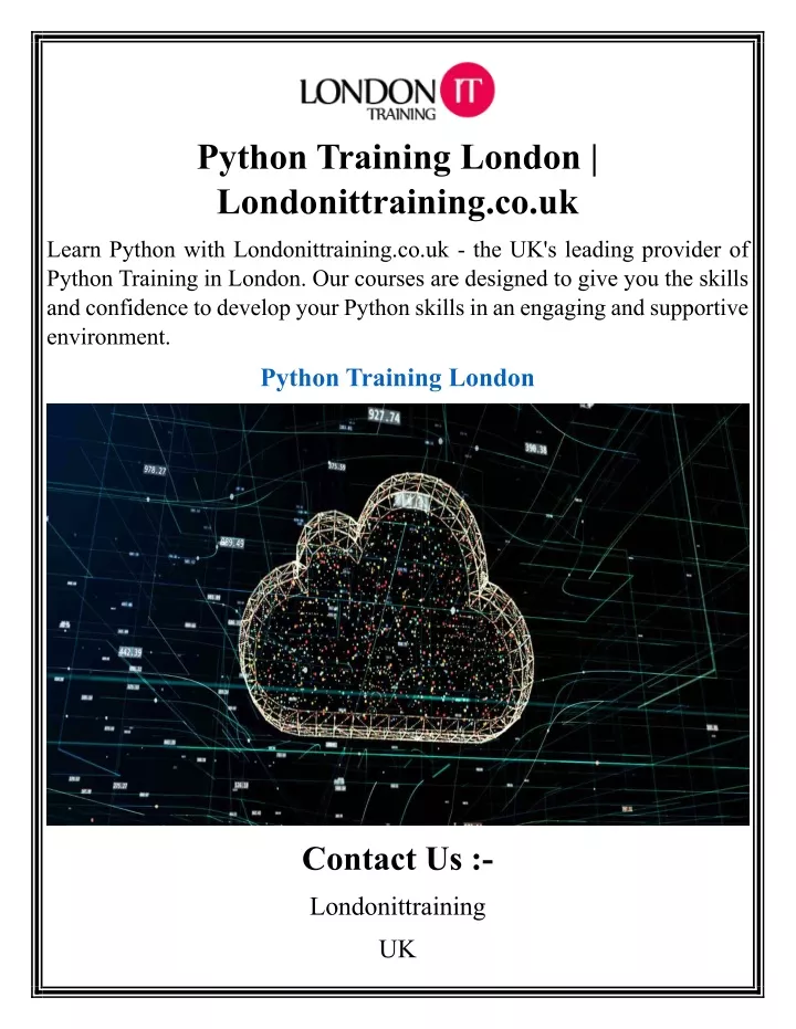python training london londonittraining co uk