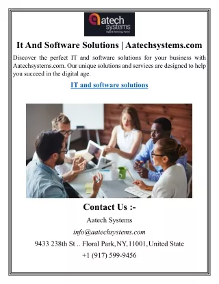 It And Software Solutions