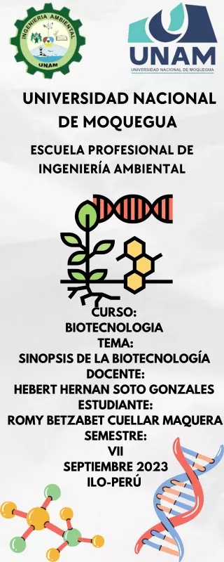 Sinopsis de la biotecnologia Ambiental