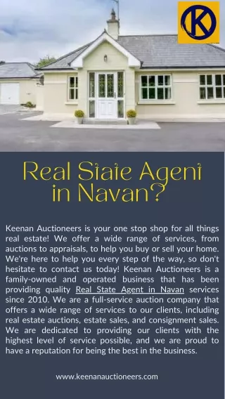 real state agent in navan