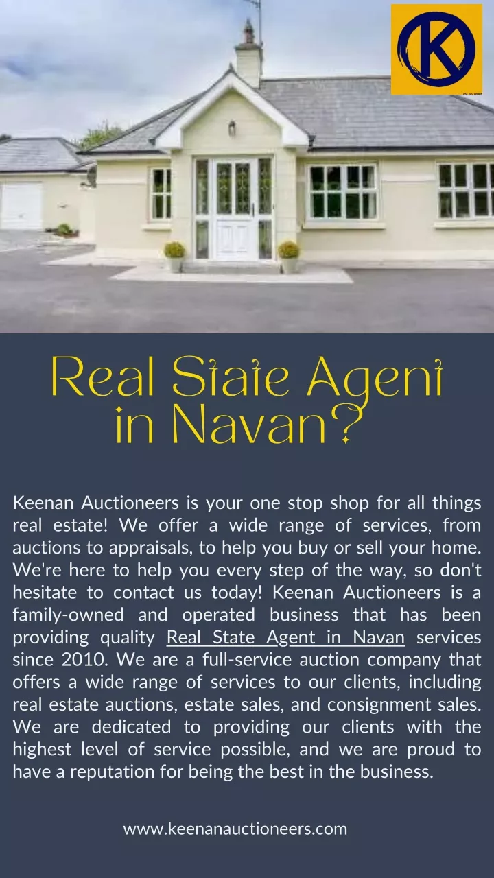 real state agent in navan