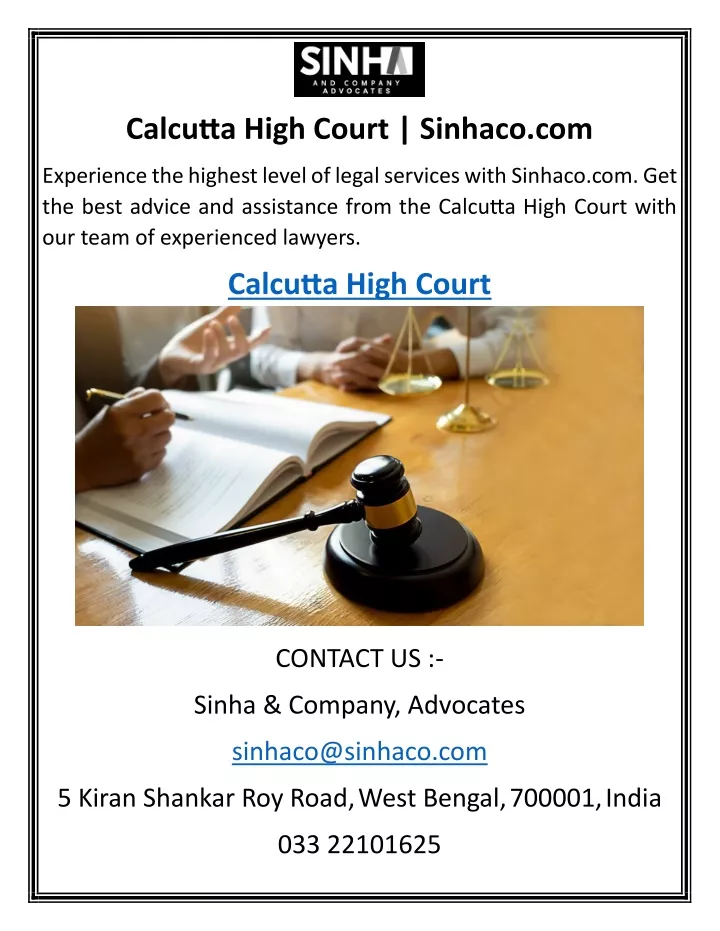 calcutta high court sinhaco com