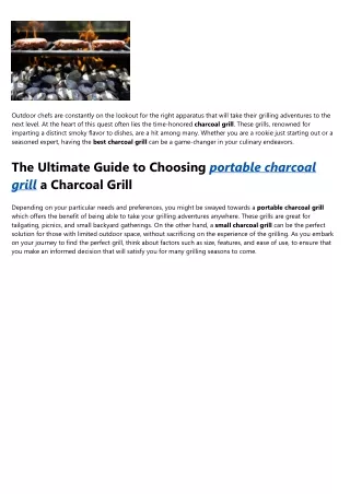 How Much You Need To Expect You'll Pay For A Good charcoal grill