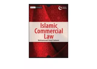 Ebook download Islamic Commercial Law Wiley Finance  for android
