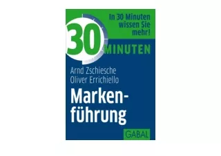 Kindle online PDF 30 Minuten Markenfuhrung German Edition  free acces