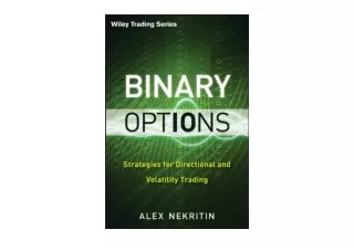 Download Binary Options Strategies for Directional and Volatility Trading Wiley
