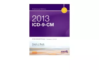 Kindle online PDF 2013 ICD 9 CM for Hospitals Volumes 1 2 and 3 Professional Edi