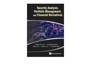 Kindle online PDF Security Analysis Portfolio Management And Financial Derivativ