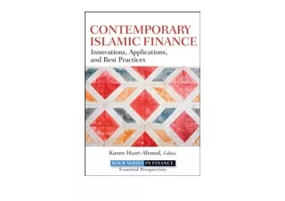 Download Contemporary Islamic Finance Innovations Applications and Best Practice