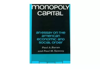 PDF read online Monopoly Capital for ipad