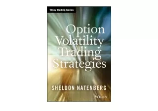 Ebook download Option Volatility Trading Strategies Wiley Trading Book 71  unlim