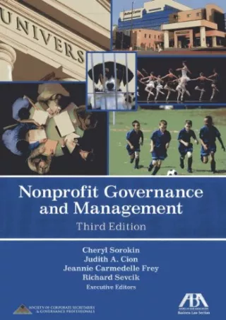 PDF Read Online Nonprofit Governance and Management kindle