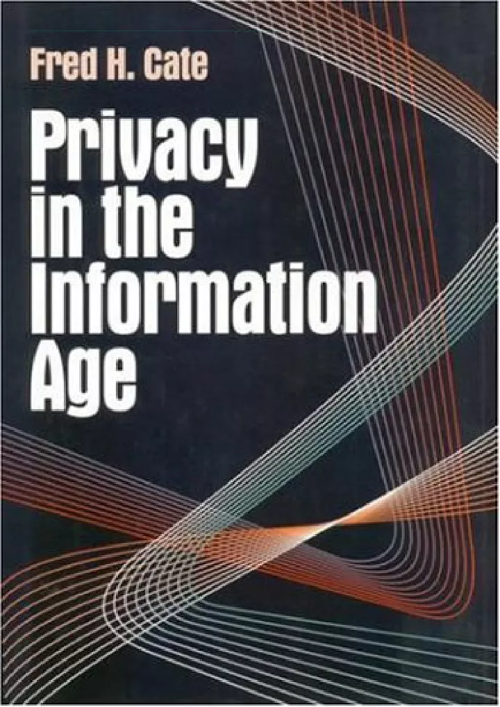 privacy in the information age download pdf read