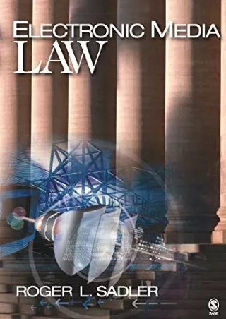 [PDF] DOWNLOAD FREE Electronic Media Law ebooks