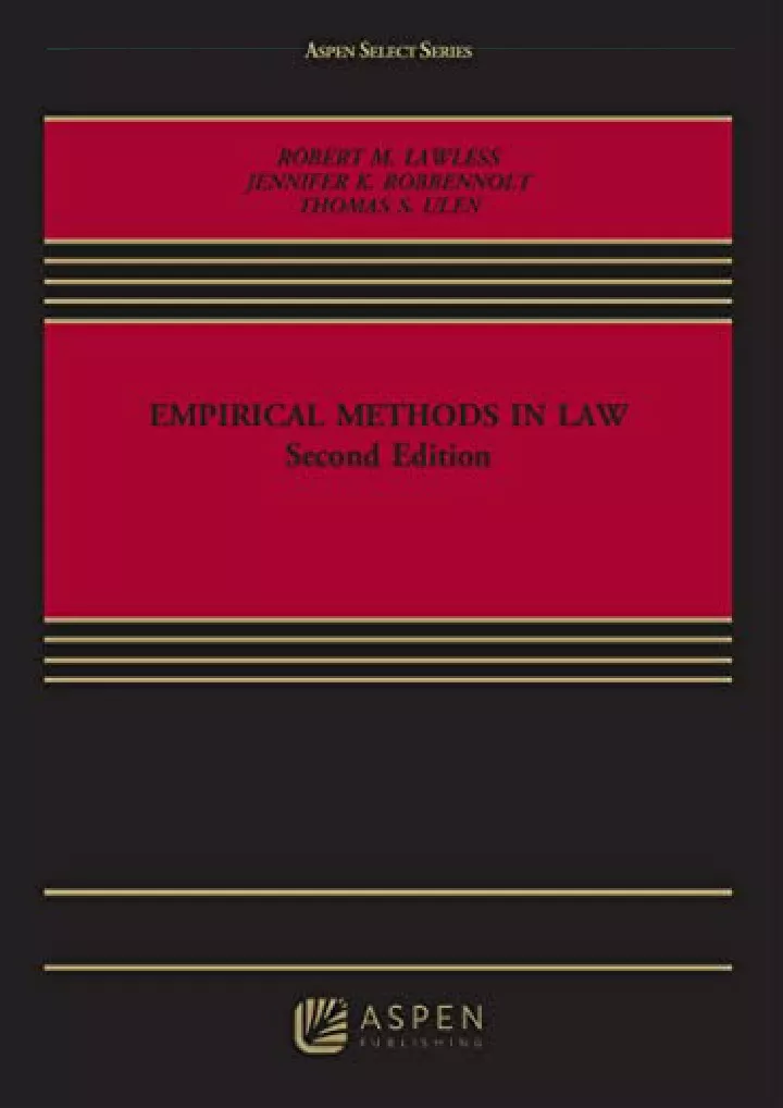 aspen select series empirical methods