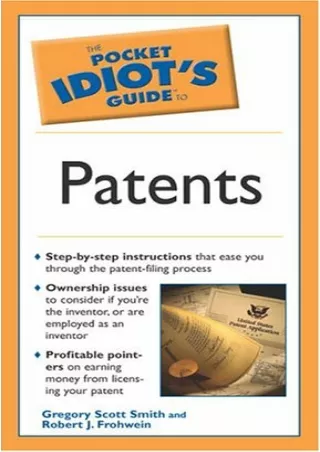 READ [PDF] The Pocket Idiot's Guide to Patents read