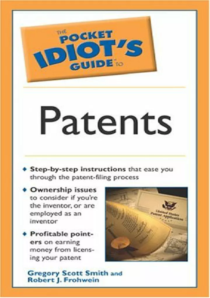 the pocket idiot s guide to patents download