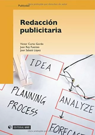 PDF Read Online Redacción publicitaria (Publicidad/ Marketing) (Spanish Edi
