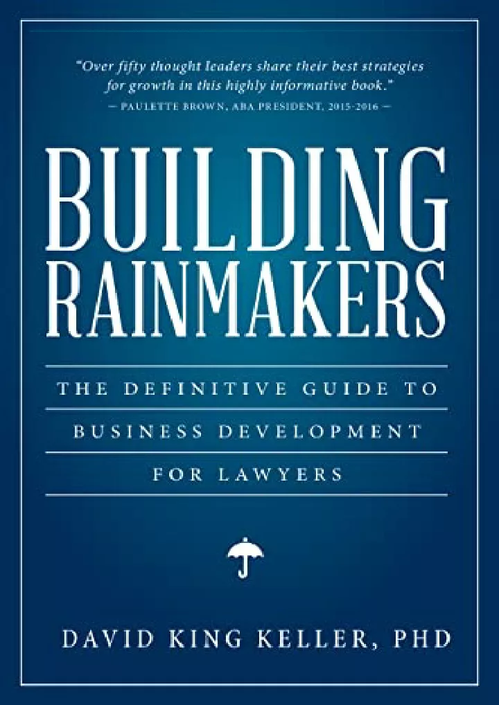 building rainmakers the definitive guide