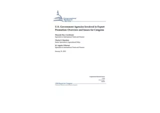 PDF read online U S Government Agencies Involved in Export Promotion Overview an