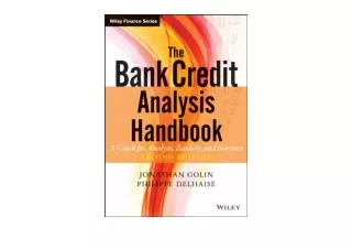 Kindle online PDF The Bank Credit Analysis Handbook A Guide for Analysts Bankers