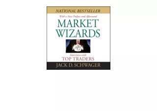 PDF read online Market Wizards Interviews with Top Traders full