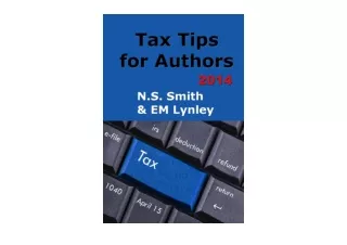 Ebook download Tax Tips for Authors 2014 unlimited