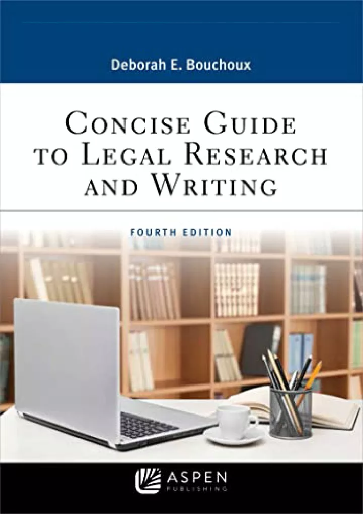 concise guide to legal research and writing aspen