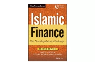 Download PDF Islamic Finance The New Regulatory Challenge Wiley Finance  unlimit