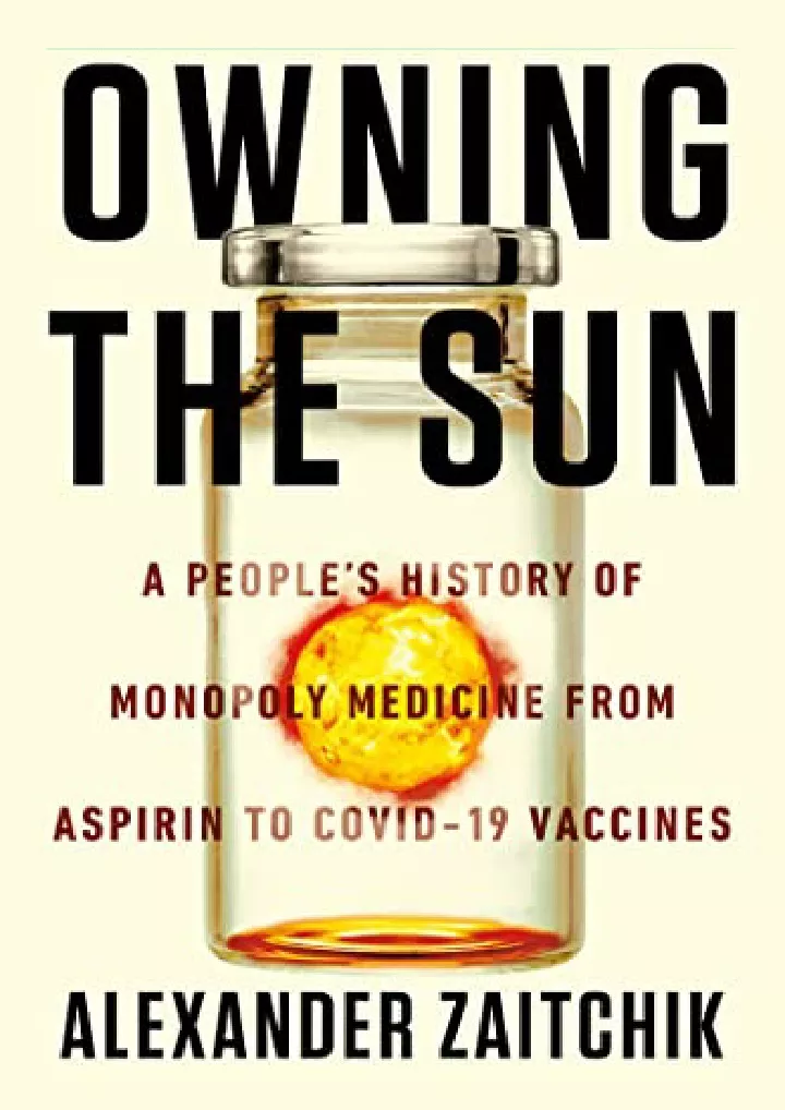 owning the sun a people s history of monopoly