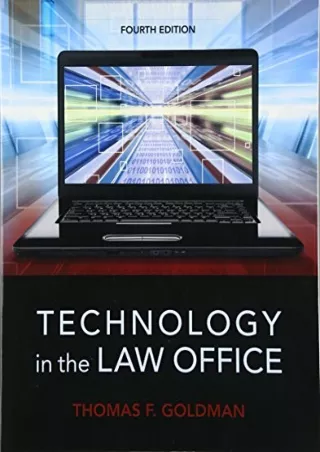 PDF Download Technology in the Law Office read