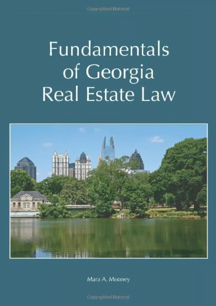 fundamentals of georgia real estate law download