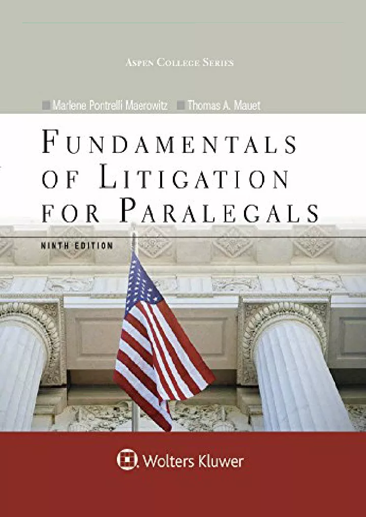 fundamentals of litigation for paralegals aspen