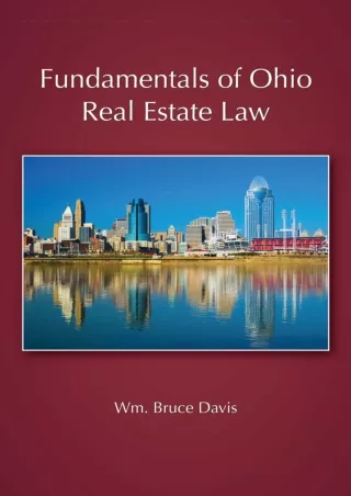 [PDF] DOWNLOAD EBOOK Fundamentals of Ohio Real Estate Law android