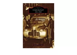 PDF read online Chevrolet 1911 1960 Images of America  unlimited