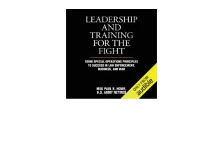 Download Leadership and Training for the Fight A Few Thoughts on Leadership and