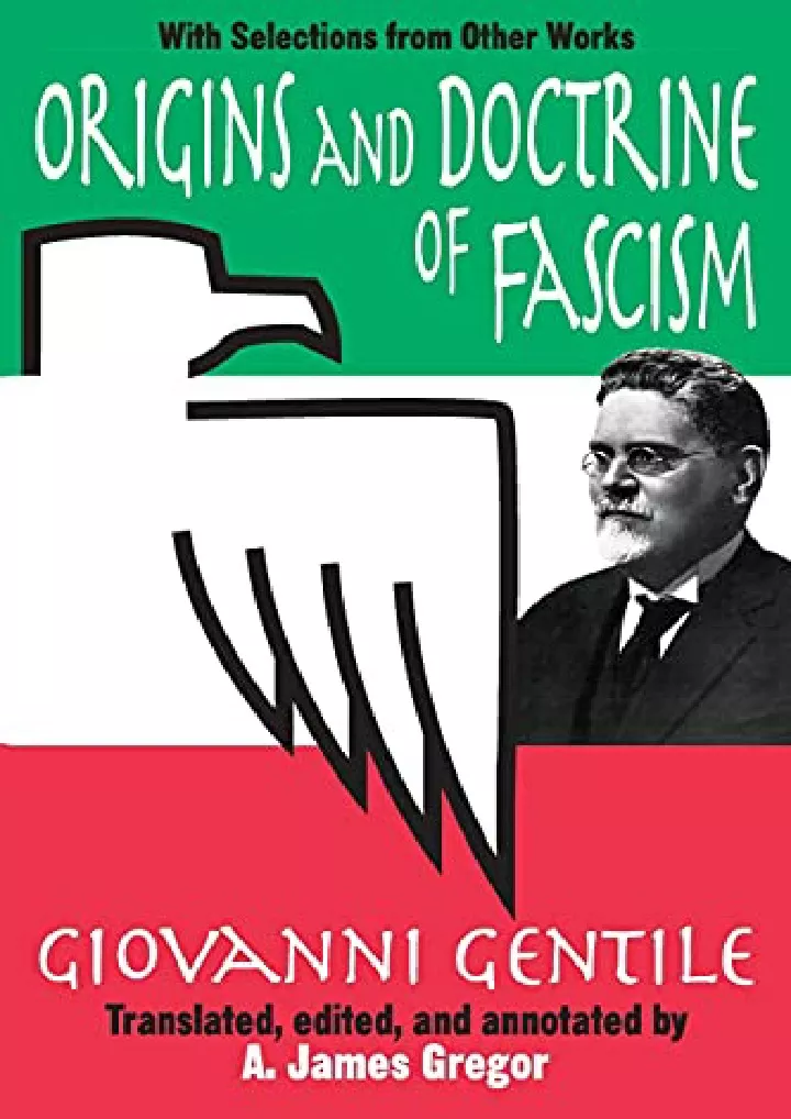 origins and doctrine of fascism with selections