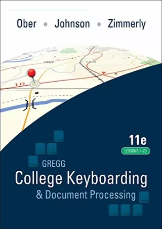 PDF Download Gregg College Keyboarding & Document Processing (GDP) Lessons