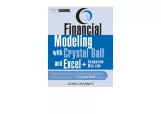 PDF read online Financial Modeling with Crystal Ball and Excel Wiley Finance Boo